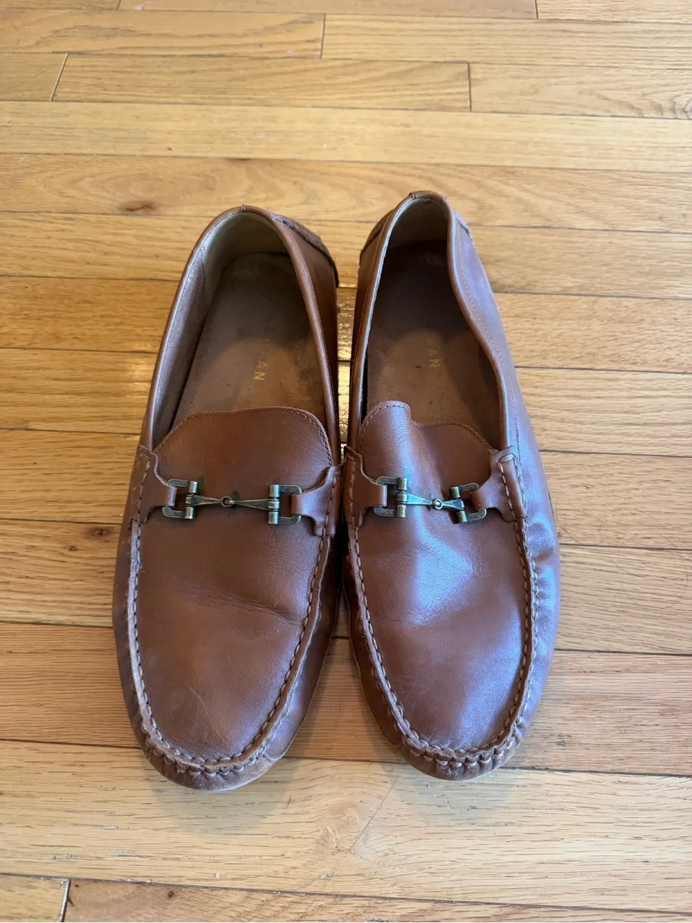 Cole Haan Brown Leather Bit Loafers